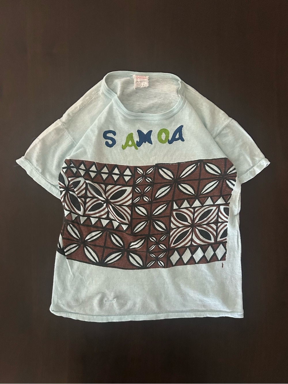 VTG 70’s Harice Samoa Tropical Hawaiian Graphic Single Stitch Tee Womens Size S